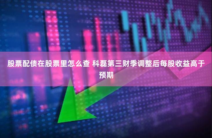 股票配债在股票里怎么查 科磊第三财季调整后每股收益高于预期